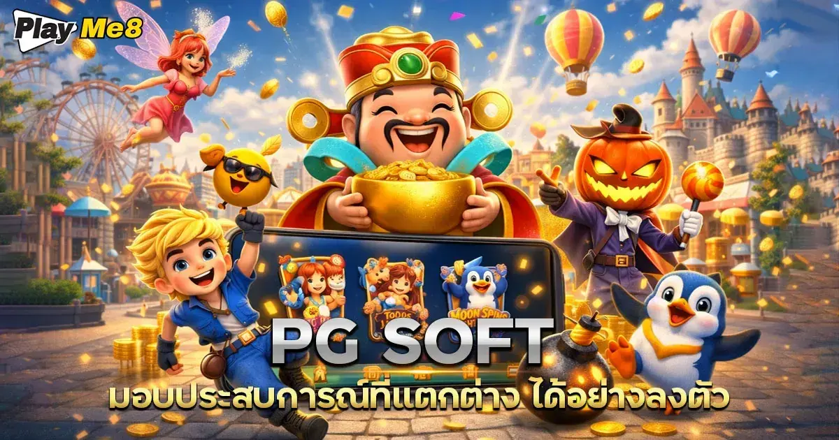 Playme8 สล็อต PG Soft มอบประสบการณ์ที่แตกต่าง