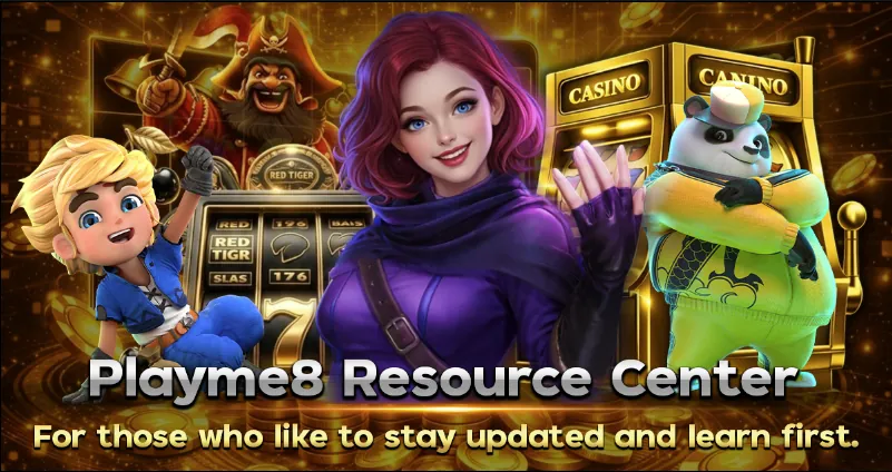 Playme8 Resource Center banner for players who like to stay updated and learn before they play